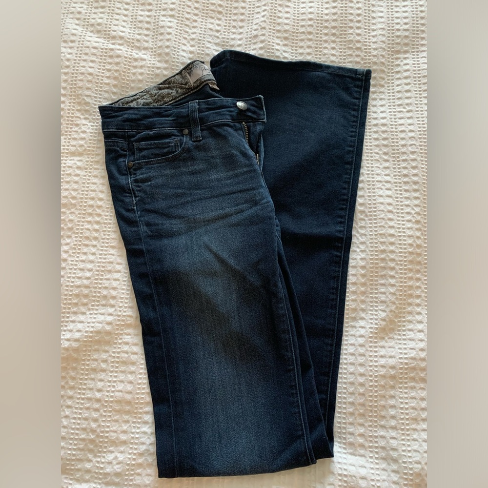 PAIGE Dark Wash Flare Jeans